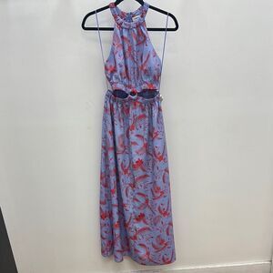 Likely Blue and Red Floral Karrica Dress